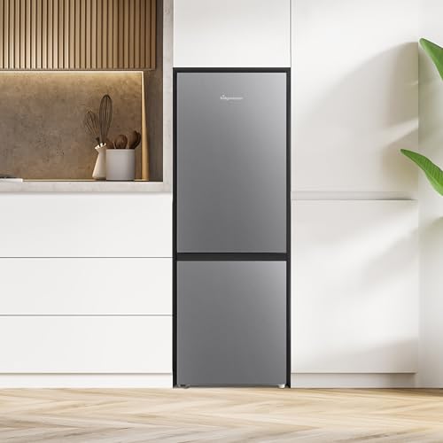 MC50165EB 50cm Freestanding 60/40 Fridge Freezer - 175-litre capacity with Crisper box - Reversible Door - LED Lighting- 4 Star Freezer Rating - Black - E Rated