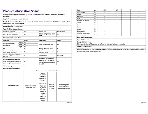Subcold Super85 LED - Under-Counter Fridge | 85L Beer, Wine & Drinks Fridge | LED Light + Lock and Key | Energy Efficient (Stainless Steel, 85L)