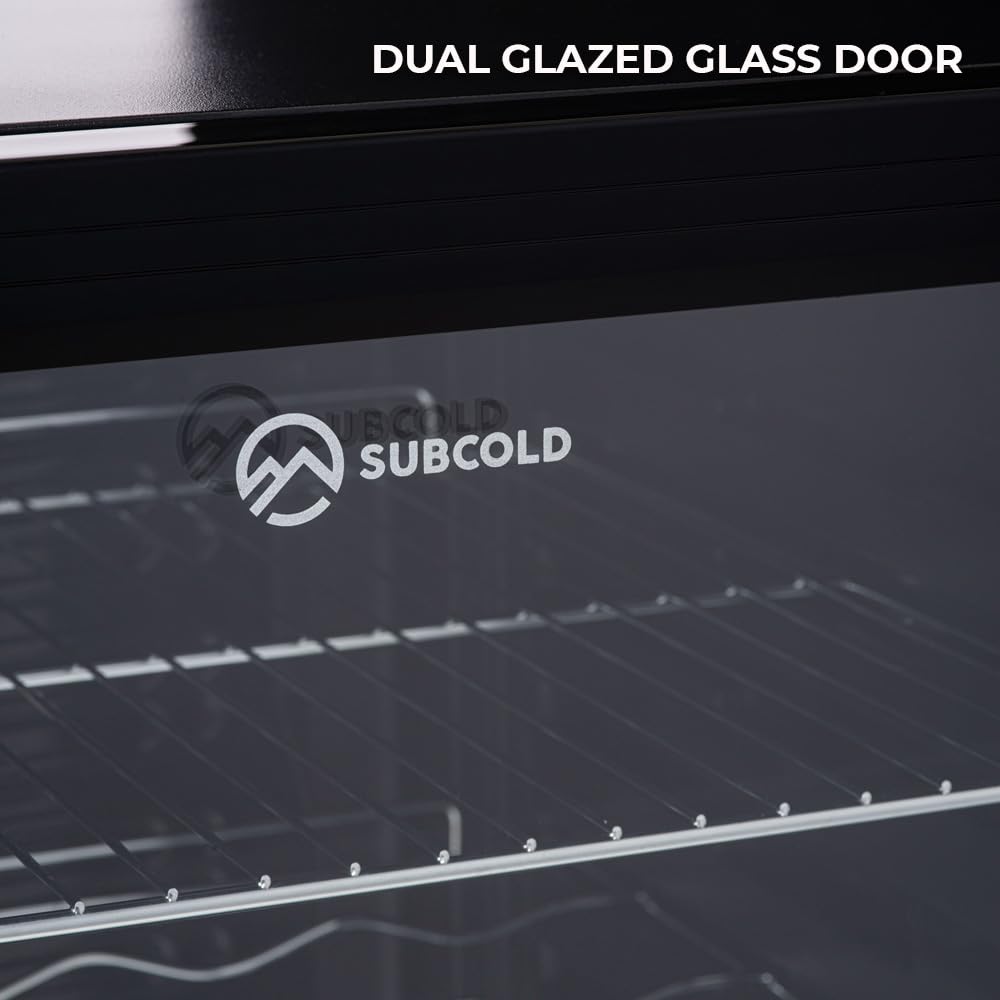 Subcold Super85 LED - Under-Counter Fridge | 85L Beer, Wine & Drinks Fridge | LED Light + Lock and Key | Energy Efficient (Black, 85L)…