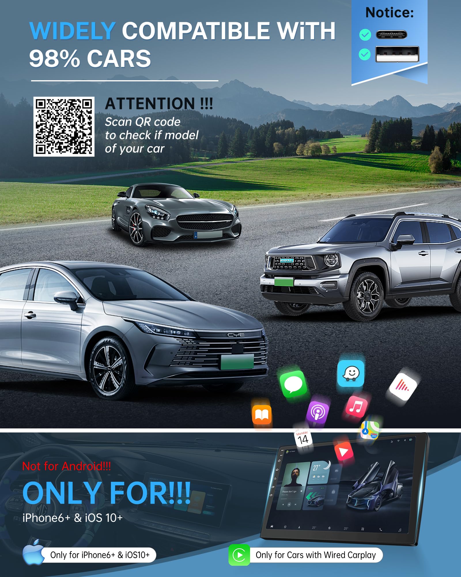 Quelthorix Wireless CarPlay Adapter